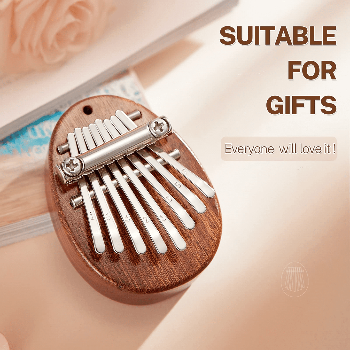 Mini Kalimba De 8 Teclas Regalo Musical