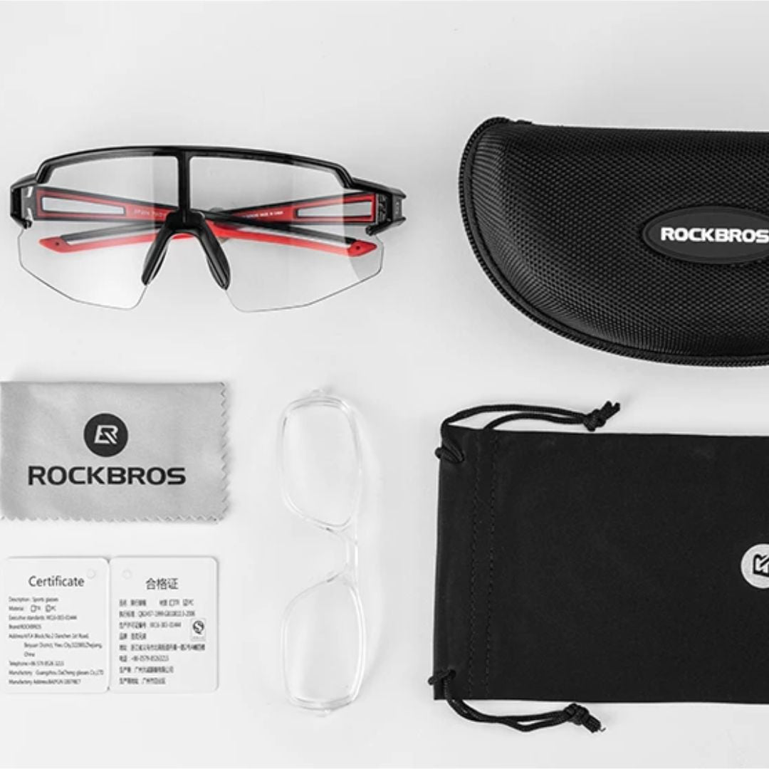 Gafas Ciclismo Uv Lentes Fotocromaticos Rockbros